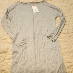 Billabong Brand Gray Long Sleeve Beach Cover Up Size XS. NWT